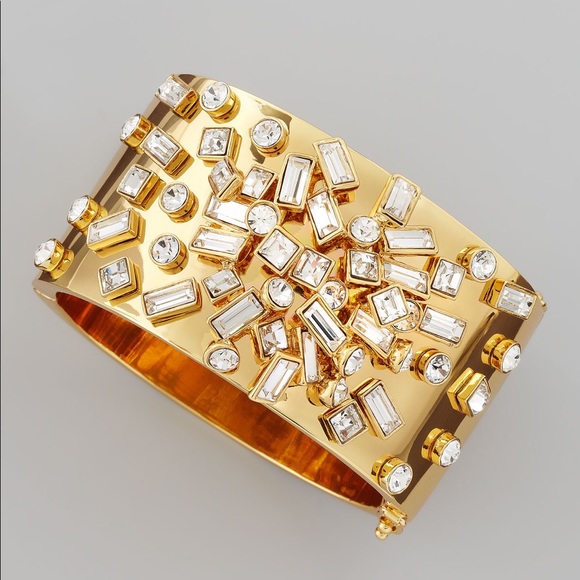 Kate Spade kaleidoball encrusted hinge bangle